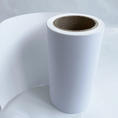 Modelo blanco Self Adhesive Paper del trazador de líneas WG1133 del papel cristal del pegamento semi brillante del acrílico 80g
