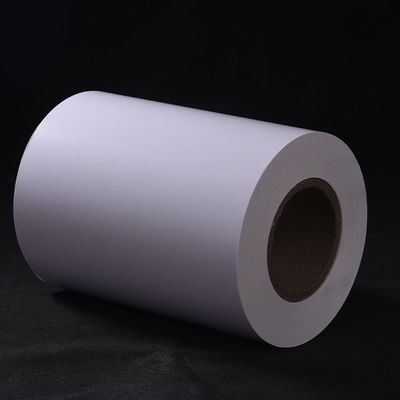 Material de la etiqueta de HM2533 Matte Thermal Transfer Vellum Adhesive con el trazador de líneas blanco del papel cristal para la fabricación del código de barras