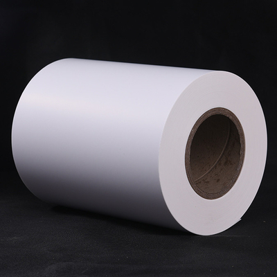 Material de la etiqueta de HM2533 Matte Thermal Transfer Vellum Adhesive con el trazador de líneas blanco del papel cristal para la fabricación del código de barras
