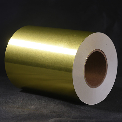 Pegamento de oro brillante del agua del papel de aluminio WG6433 con el trazador de líneas blanco del papel cristal