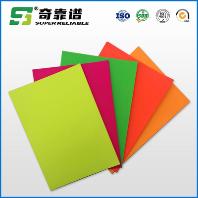 Material de papel fluorescente de la etiqueta adhesiva de WGA