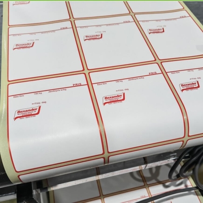 Etiqueta de papel adesivo térmico preimpreso