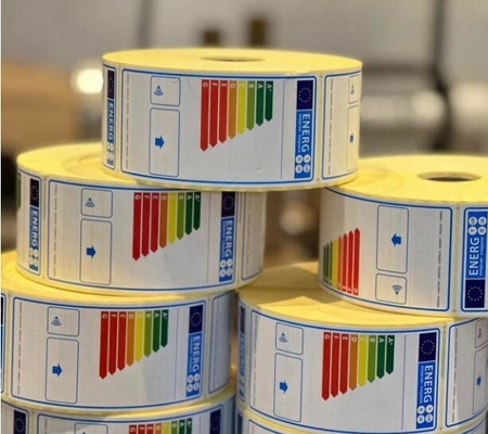 Etiqueta de eficiencia energética etiqueta energética etiqueta adesiva térmica etiqueta de color siempre para productos blancos