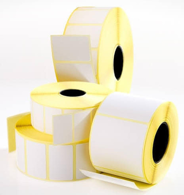 DT adhesivo térmico directo adhesivos térmicos 58 * 40mm amarillo revestimiento de vidrio