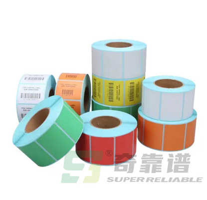 Weifang hecho Impreso Adesivo Directo Etiqueta térmica Color adesivo térmico superior adesivo térmico recubierto