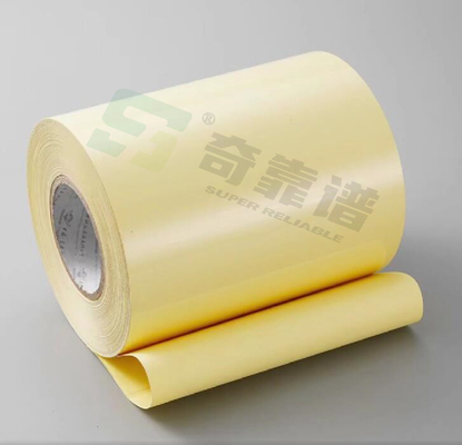 Adesivo de película de PVC transparente Adesivo de película de PVC con revestimiento Kraft en rollos de PE