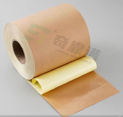 Papel Kraft de color marrón claro Adhesivo Papel adesivo en hoja para impresión offset