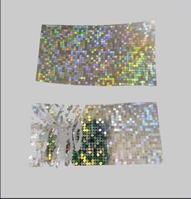 Material de etiqueta de película holográfica destructiva y papel adhesivo frágil
