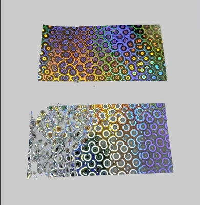 Material de etiqueta de película holográfica destructiva y papel adhesivo frágil