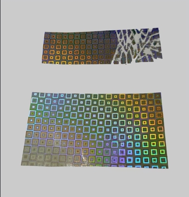 Material de etiqueta de película holográfica destructiva y papel adhesivo frágil