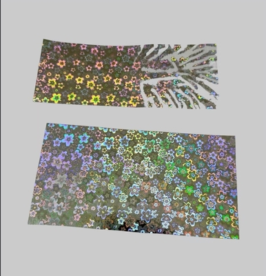 Material de etiqueta de película holográfica destructiva y papel adhesivo frágil