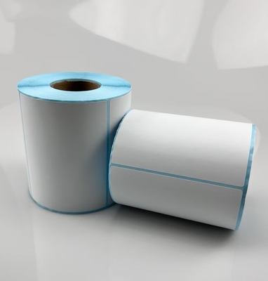 Adhesivo térmico directo DT Adhesivo para código de barras Impresión con revestimiento de vidrio azul