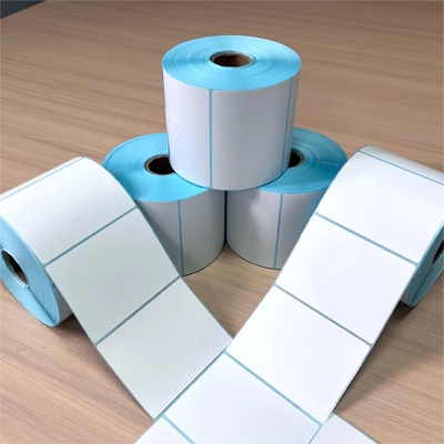 adhesivo adesivo térmico adesivo en blanco adesivo de color azul adesivo adesivo de código de barras