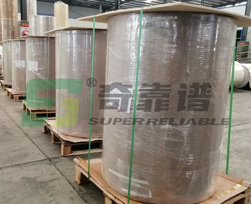 Papel semibrillante adhesivo de transferencia térmica, papel de transferencia térmica adhesivo, material para etiquetas adhesivas, rollo gigante HM1133