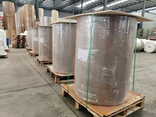 Papel semibrillante adhesivo de transferencia térmica, papel de transferencia térmica adhesivo, material para etiquetas adhesivas, rollo gigante HM1133