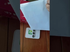 Trazador de líneas blanco blanco del papel cristal del ANIMAL DOMÉSTICO 100G de Adhesive Labelstock 25um del modelo TG3035