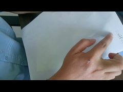 WG4533 trazador de líneas de acrílico del papel cristal del blanco del pegamento del claro BOPP 50um