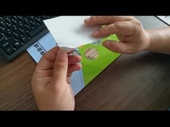 Papel adhesivo destructivo pegatina de papel frágil con revestimiento de vidrio WGYB27